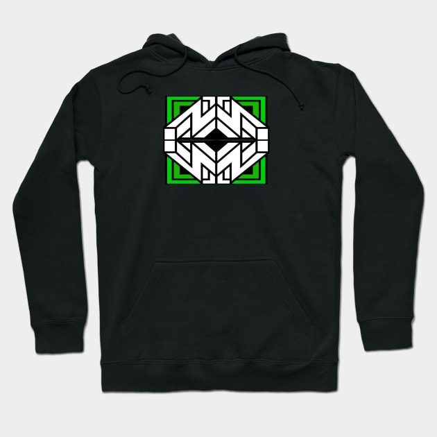 Puzzle Block 3D Green Hoodie by joolsd1@gmail.com